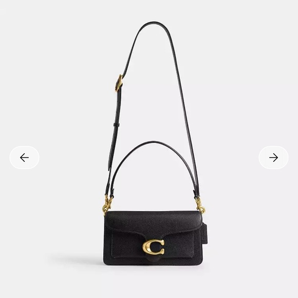 Coach Black Shoulder Bag with Gold Accent - Picture 3 of 14